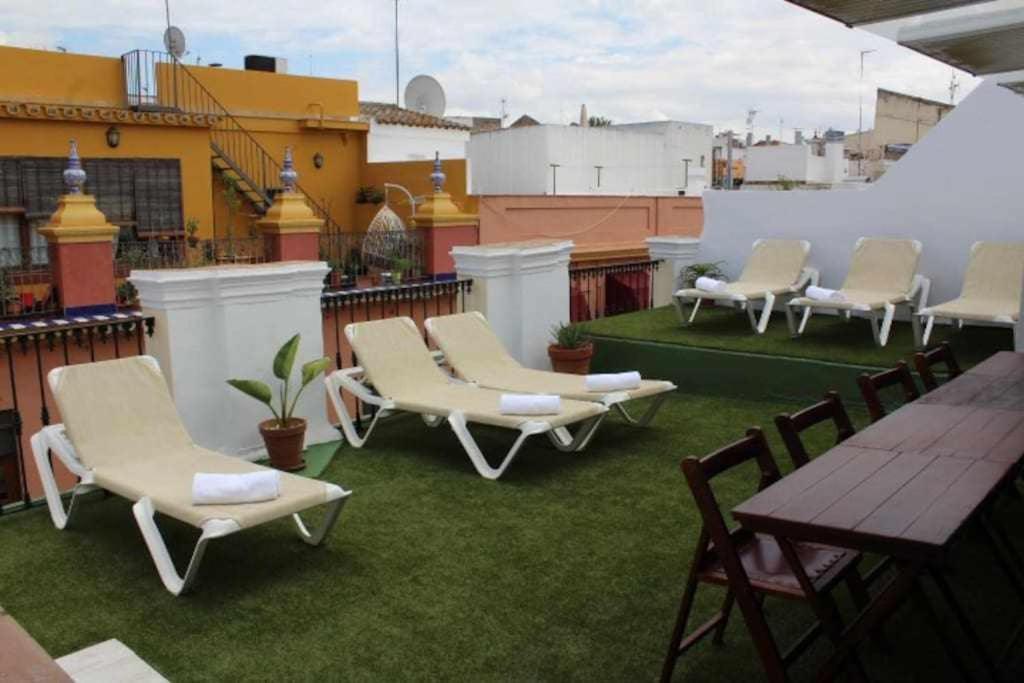 Casa Palacio Del Siglo XVIII En Centro Sevilla Exteriör bild